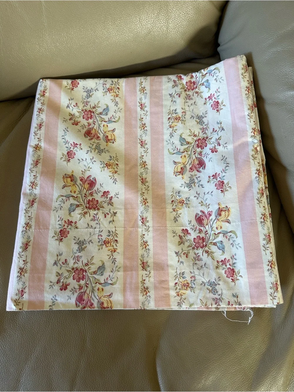 Vtg Ralph Lauren Millicent Floral Flat Sheet King